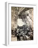 Eiffel Tower Machinery, 1890's-Science Source-Framed Giclee Print