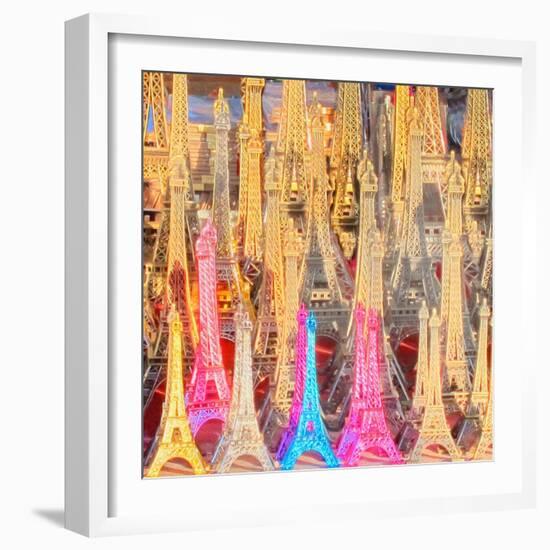 Eiffel Tower Models-Tosh-Framed Art Print