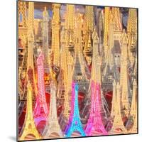 Eiffel Tower Models-Tosh-Mounted Art Print