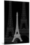 Eiffel Tower Night-Cristian Mielu-Mounted Art Print