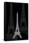 Eiffel Tower Night-Cristian Mielu-Framed Stretched Canvas