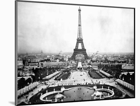 Eiffel Tower Over Exposition 1889-null-Mounted Photographic Print