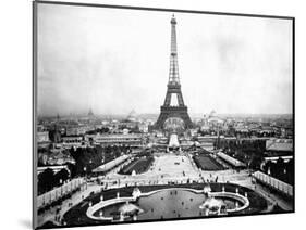 Eiffel Tower Over Exposition 1889-null-Mounted Photographic Print