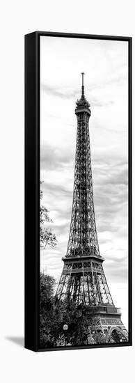 Eiffel Tower, Paris, France - Black and White Photography-Philippe Hugonnard-Framed Stretched Canvas