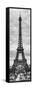 Eiffel Tower, Paris, France - Black and White Photography-Philippe Hugonnard-Framed Stretched Canvas