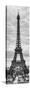 Eiffel Tower, Paris, France - Black and White Photography-Philippe Hugonnard-Stretched Canvas