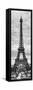 Eiffel Tower, Paris, France - Black and White Photography-Philippe Hugonnard-Framed Stretched Canvas