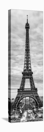 Eiffel Tower, Paris, France - Black and White Photography-Philippe Hugonnard-Stretched Canvas