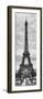 Eiffel Tower, Paris, France - Black and White Photography-Philippe Hugonnard-Framed Photographic Print