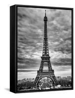 Eiffel Tower, Paris, France - Black and White Photography-Philippe Hugonnard-Framed Stretched Canvas