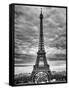 Eiffel Tower, Paris, France - Black and White Photography-Philippe Hugonnard-Framed Stretched Canvas