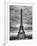 Eiffel Tower, Paris, France - Black and White Photography-Philippe Hugonnard-Framed Photographic Print