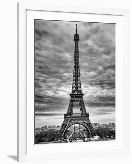 Eiffel Tower, Paris, France - Black and White Photography-Philippe Hugonnard-Framed Photographic Print