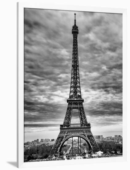 Eiffel Tower, Paris, France - Black and White Photography-Philippe Hugonnard-Framed Photographic Print