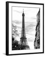 Eiffel Tower, Paris, France - Black and White Photography-Philippe Hugonnard-Framed Photographic Print