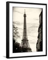 Eiffel Tower, Paris, France - Sepia - Tone Vintage Photography-Philippe Hugonnard-Framed Photographic Print