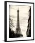 Eiffel Tower, Paris, France - Sepia - Tone Vintage Photography-Philippe Hugonnard-Framed Photographic Print