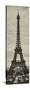 Eiffel Tower, Paris, France - Sepia - Tone Vintique Photography-Philippe Hugonnard-Stretched Canvas