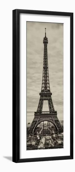 Eiffel Tower, Paris, France - Sepia - Tone Vintique Photography-Philippe Hugonnard-Framed Photographic Print