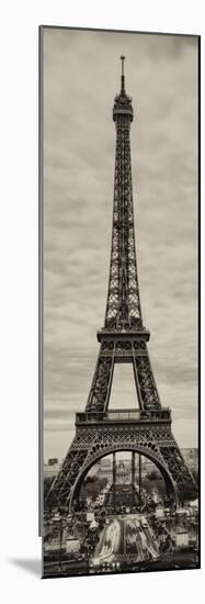 Eiffel Tower, Paris, France - Sepia - Tone Vintique Photography-Philippe Hugonnard-Mounted Photographic Print