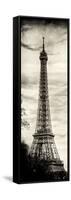 Eiffel Tower, Paris, France - Sepia - Tone Vintique Photography-Philippe Hugonnard-Framed Stretched Canvas