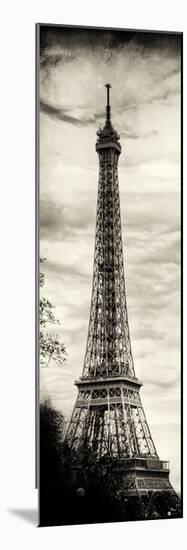 Eiffel Tower, Paris, France - Sepia - Tone Vintique Photography-Philippe Hugonnard-Mounted Photographic Print