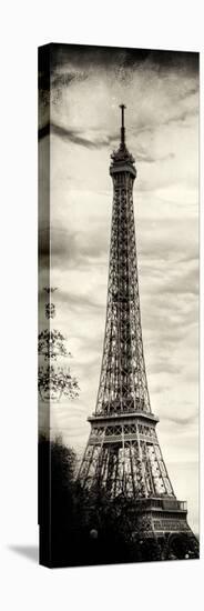 Eiffel Tower, Paris, France - Sepia - Tone Vintique Photography-Philippe Hugonnard-Stretched Canvas