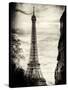 Eiffel Tower, Paris, France - Sepia - Tone Vintique Photography-Philippe Hugonnard-Stretched Canvas