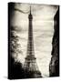 Eiffel Tower, Paris, France - Sepia - Tone Vintique Photography-Philippe Hugonnard-Stretched Canvas