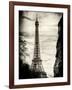 Eiffel Tower, Paris, France - Sepia - Tone Vintique Photography-Philippe Hugonnard-Framed Photographic Print