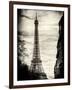 Eiffel Tower, Paris, France - Sepia - Tone Vintique Photography-Philippe Hugonnard-Framed Photographic Print