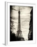 Eiffel Tower, Paris, France - Sepia - Tone Vintique Photography-Philippe Hugonnard-Framed Photographic Print