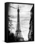 Eiffel Tower, Paris, France - Vintique Black and White Photography-Philippe Hugonnard-Framed Stretched Canvas