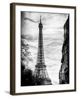 Eiffel Tower, Paris, France - Vintique Black and White Photography-Philippe Hugonnard-Framed Photographic Print