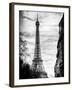 Eiffel Tower, Paris, France - Vintique Black and White Photography-Philippe Hugonnard-Framed Photographic Print