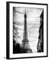 Eiffel Tower, Paris, France - Vintique Black and White Photography-Philippe Hugonnard-Framed Photographic Print