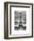 Eiffel Tower, Paris, France - White Frame and Full Format - Black and White Photography-Philippe Hugonnard-Framed Art Print