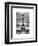 Eiffel Tower, Paris, France - White Frame and Full Format - Black and White Photography-Philippe Hugonnard-Framed Art Print