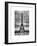 Eiffel Tower, Paris, France - White Frame and Full Format - Black and White Photography-Philippe Hugonnard-Framed Art Print