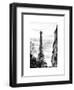 Eiffel Tower, Paris, France - White Frame and Full Format - Black and White Photography-Philippe Hugonnard-Framed Art Print