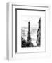 Eiffel Tower, Paris, France - White Frame and Full Format - Black and White Photography-Philippe Hugonnard-Framed Art Print