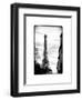 Eiffel Tower, Paris, France - White Frame and Full Format - Black and White Photography-Philippe Hugonnard-Framed Art Print