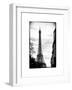 Eiffel Tower, Paris, France - White Frame and Full Format - Black and White Photography-Philippe Hugonnard-Framed Art Print