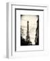 Eiffel Tower, Paris, France - White Frame and Full Format - Sepia - Tone Vintage Photography-Philippe Hugonnard-Framed Art Print