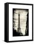 Eiffel Tower, Paris, France - White Frame and Full Format - Sepia - Tone Vintique Photography-Philippe Hugonnard-Framed Stretched Canvas