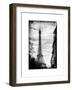 Eiffel Tower, Paris, France - White Frame and Full Format - Vintique Black and White Photography-Philippe Hugonnard-Framed Art Print