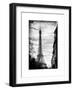 Eiffel Tower, Paris, France - White Frame and Full Format - Vintique Black and White Photography-Philippe Hugonnard-Framed Art Print