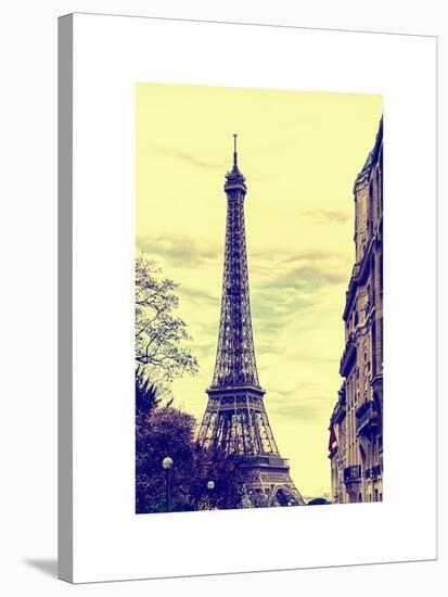 Eiffel Tower, Paris, France - White Frame and Full Format-Philippe Hugonnard-Stretched Canvas