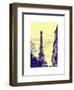 Eiffel Tower, Paris, France - White Frame and Full Format-Philippe Hugonnard-Framed Art Print