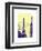 Eiffel Tower, Paris, France - White Frame and Full Format-Philippe Hugonnard-Framed Art Print